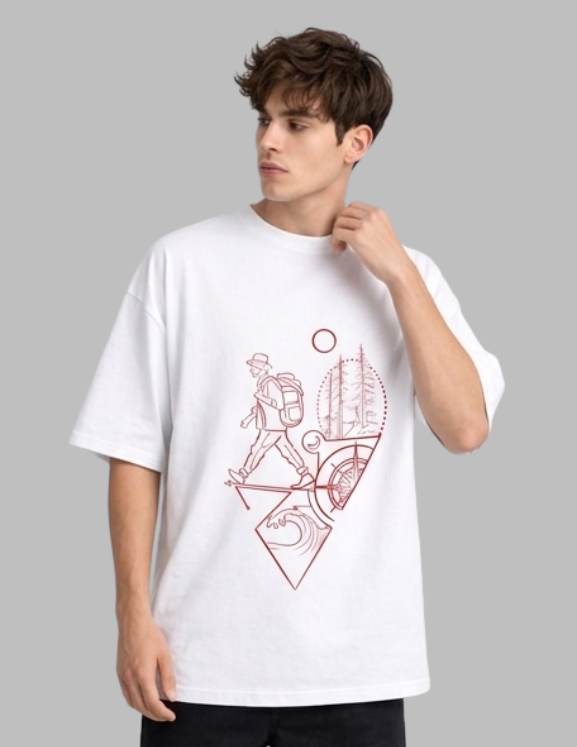 men oversized tshirt