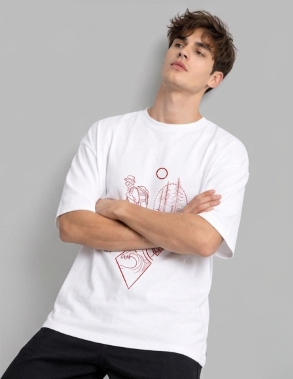 men oversized tshirt