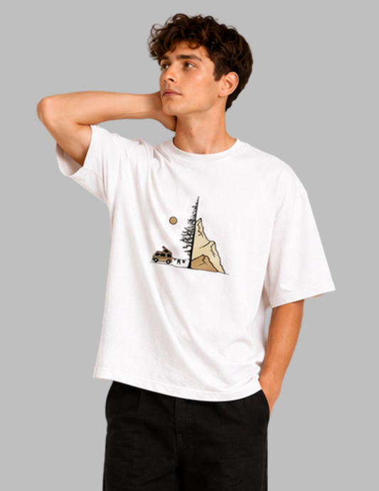 mountain men oversized t-shirt