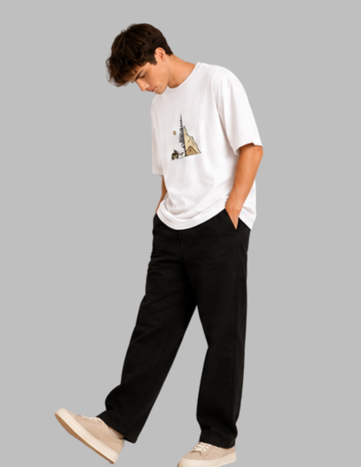 mountain men oversized t-shirt