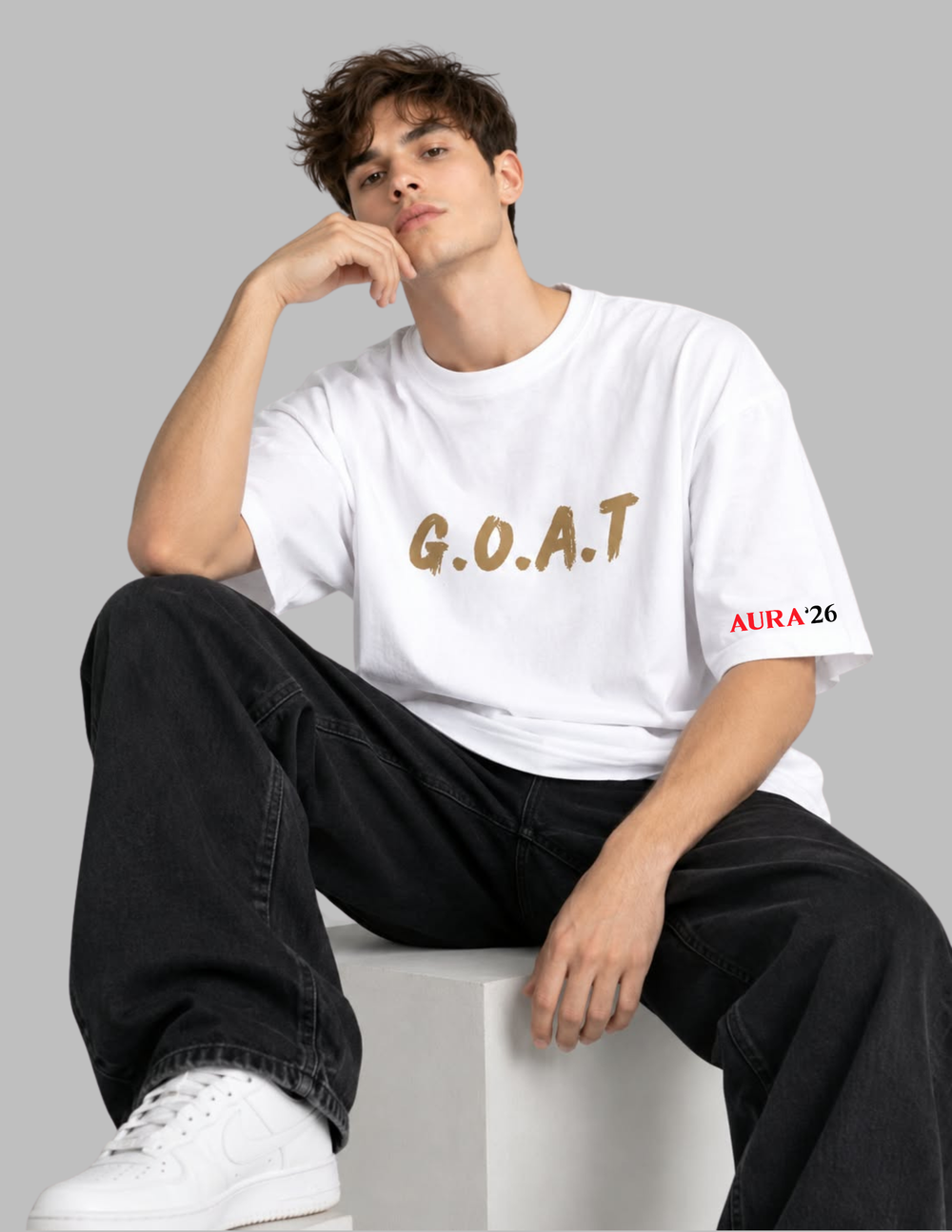 G.O.A.T men oversized tshirt