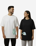 Cute Dinosaur Matching Couple Oversized T-Shirt