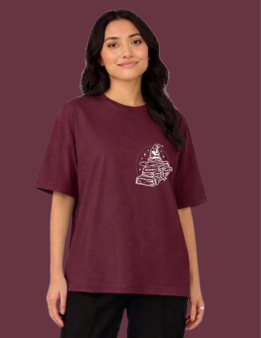 harry potter hogwarts women oversized tshirt