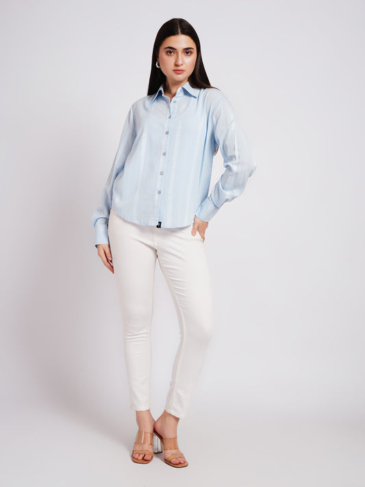 ice blue shirt women