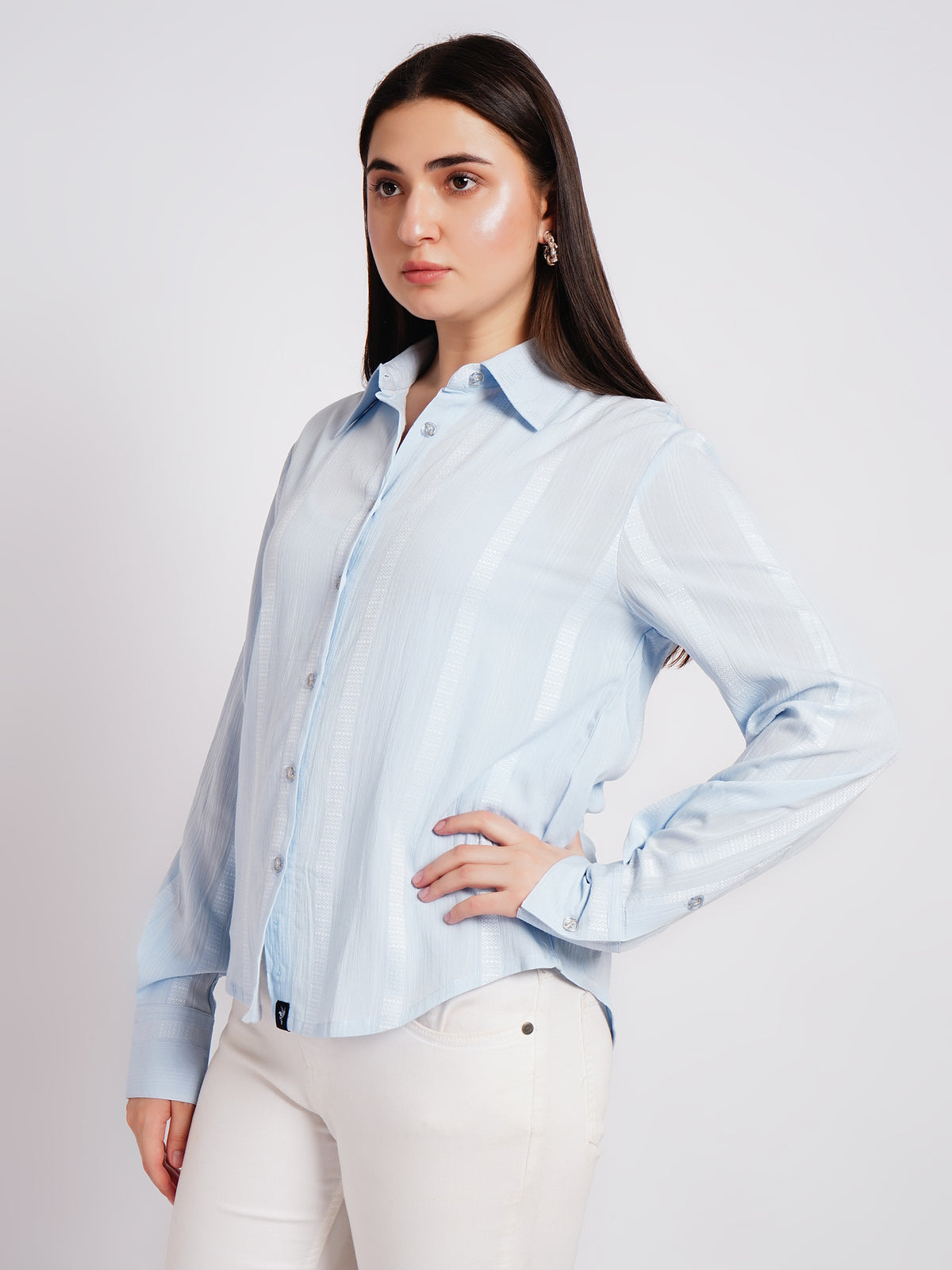 ice blue shirt women