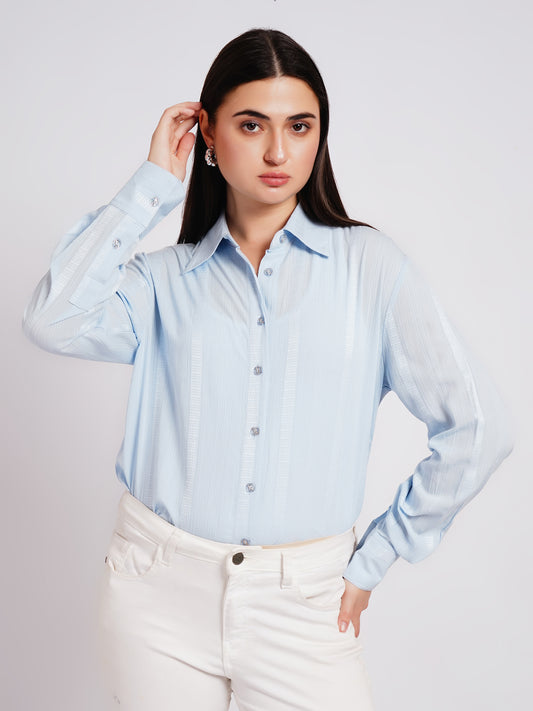 ice blue shirt women