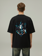 Shiva Shunya Men Oversized black t-shirt back
