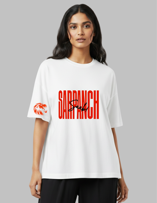 Shreyas iyer women oversized tshit front