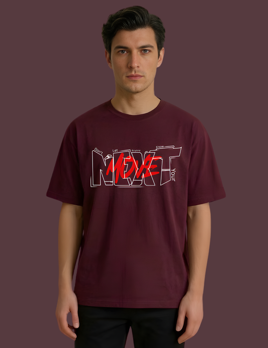 men oversized tshirt wine next move
