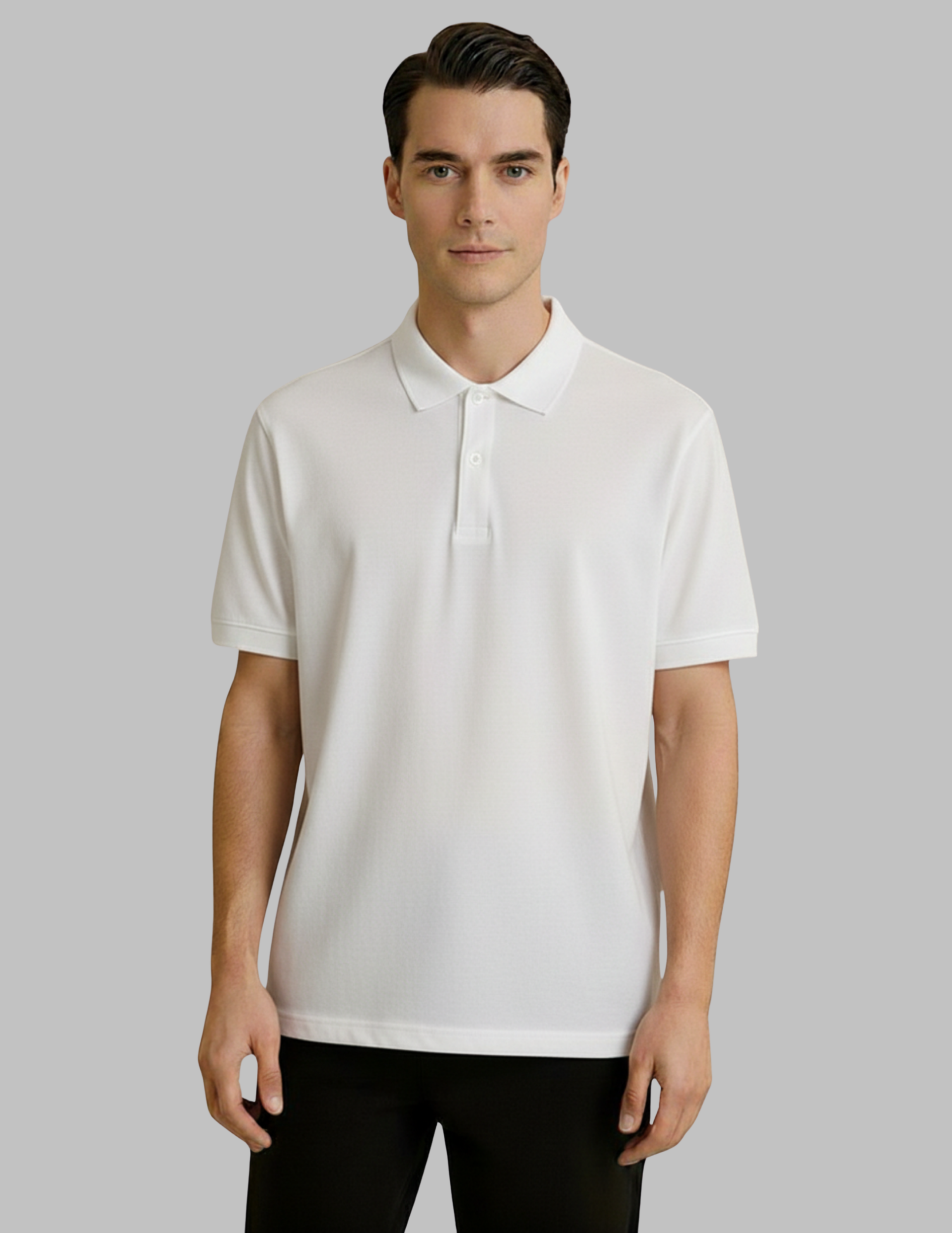 men polo tshirt off white